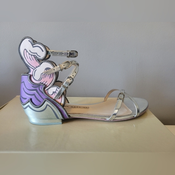 Sophia Webster Aurora Tempest Orchid Wave Sandals, VGUC, Size 7.5 - Picture 9 of 14